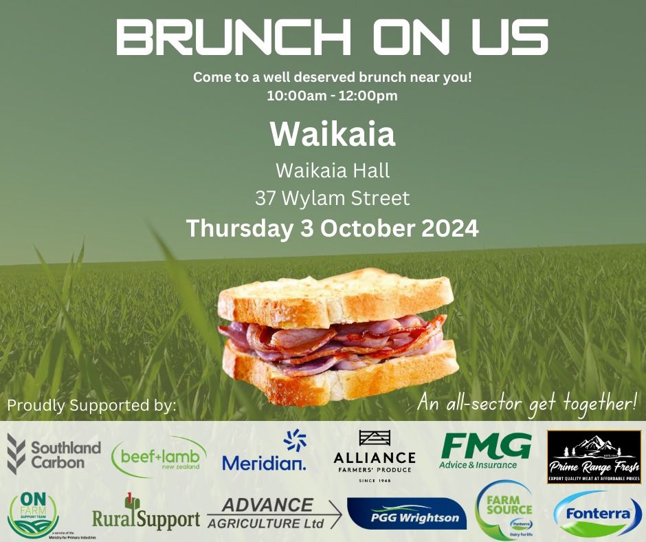 Brunch on Us - Waikaia, Northern Southland