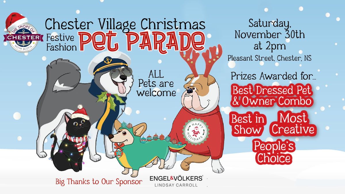 Chester Village Christmas Festive Fashion PET PARADE