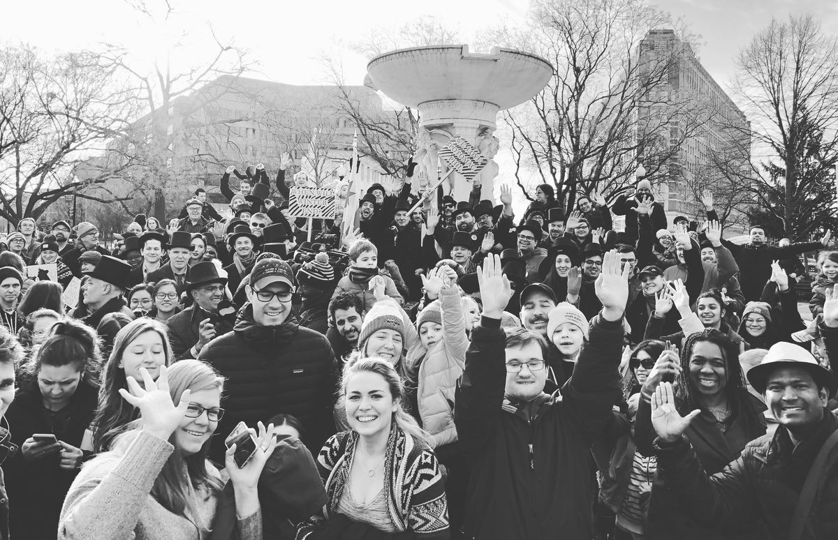 Groundhog Day at Dupont Circle Park