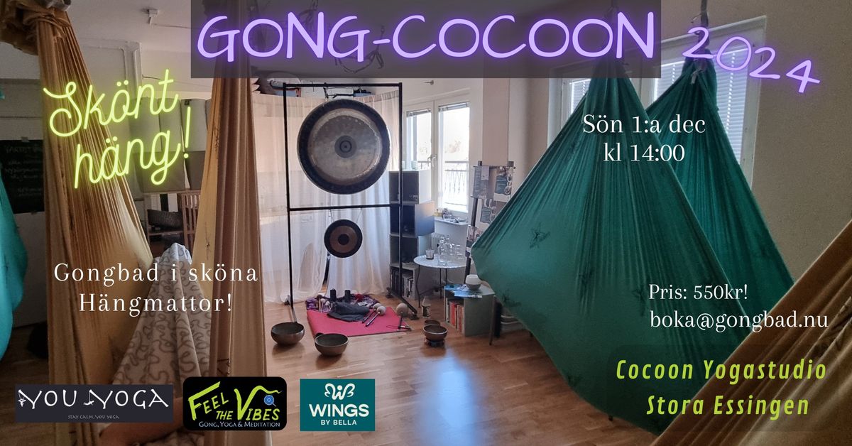 N\u00e5gra platser kvar! - Gong Cocoon - Gongbad i h\u00e4ngmattor!