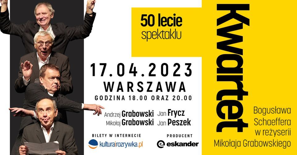 Warszawa \u2022 Kwartet - 50 lecie spektaklu