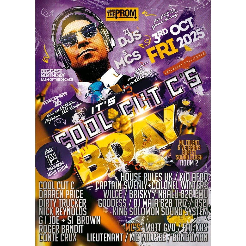 COOOL CUT C's ultimate Fri 3rd October BDBash