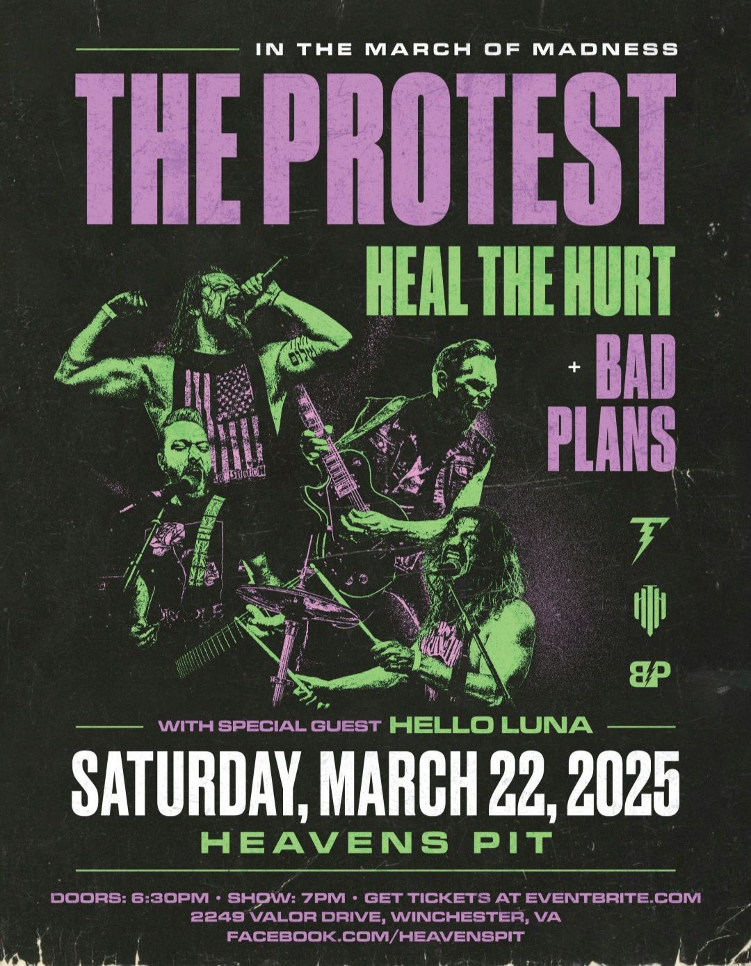 In the march of madness tour with The Protest. 