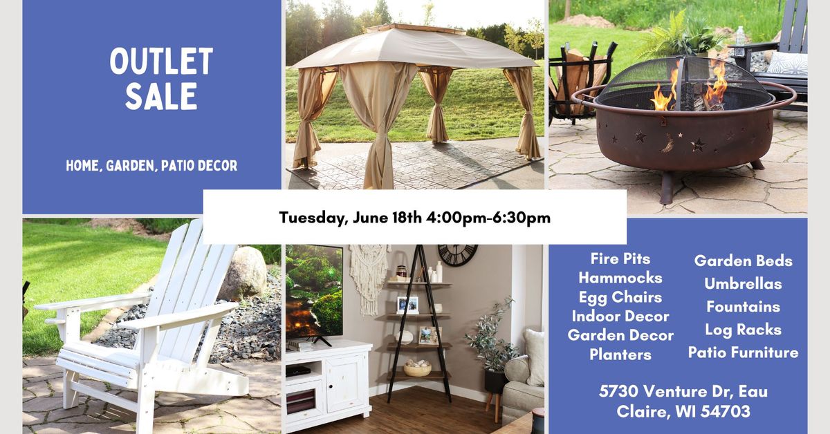 Sunnydaze Outlet - Patio, Home, and Garden Sale - EVENING HOURS!