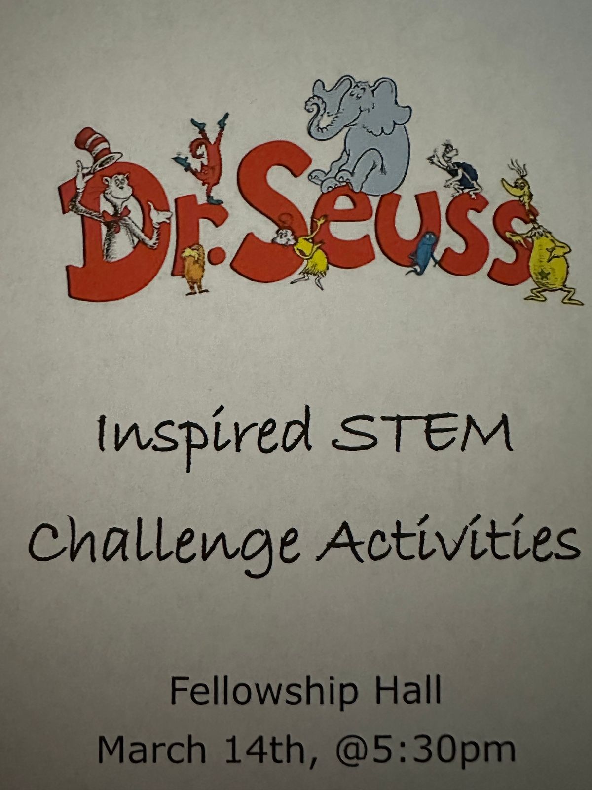 STEM night Inspired by Dr. Seuss 