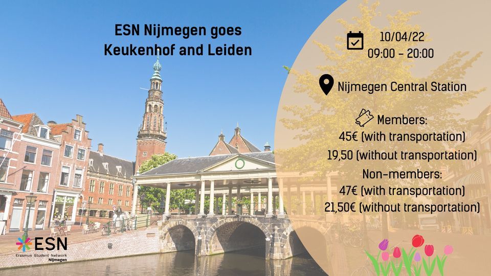 ESN Nijmegen goes Keukenhof and Leiden
