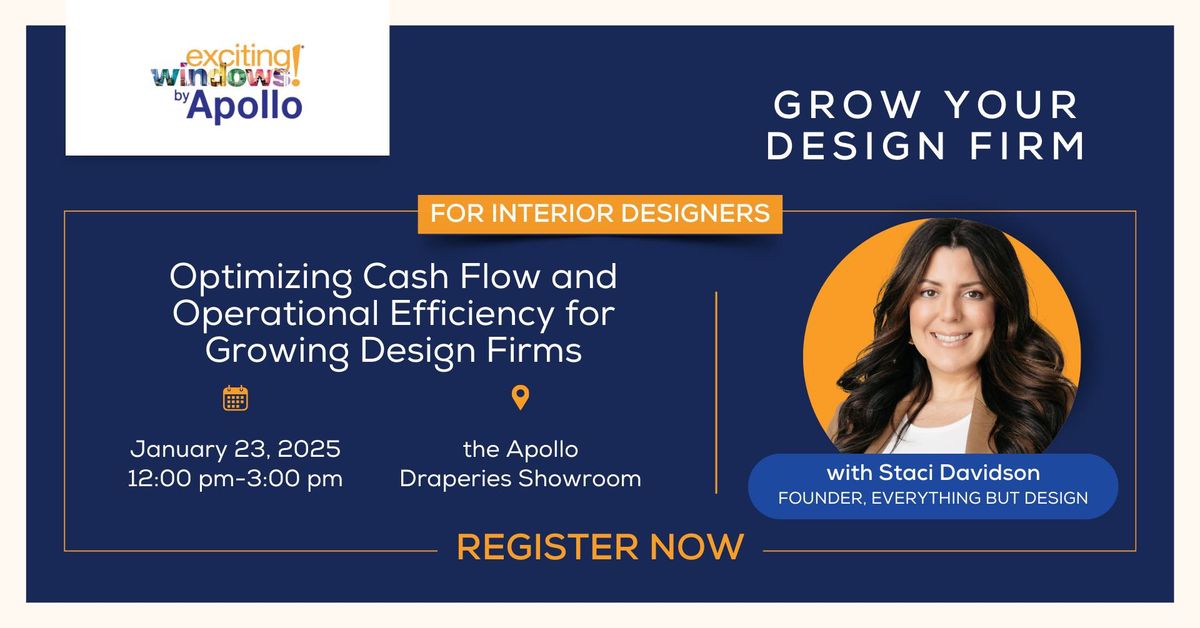 Optimizing Cash Flow and Operational Efficiency for Growing Design Firms