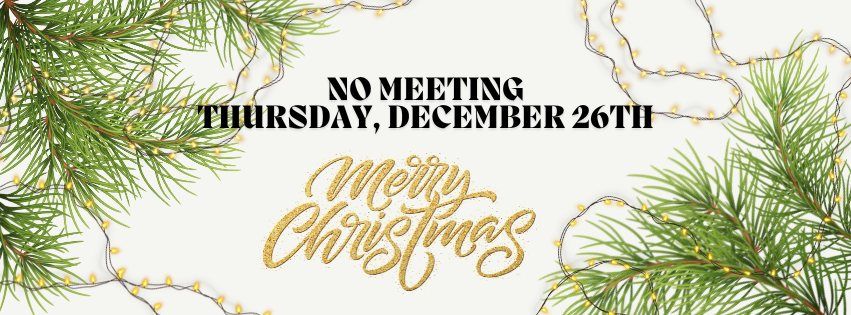 NO MEETING-> MERRY CHRISTMAS