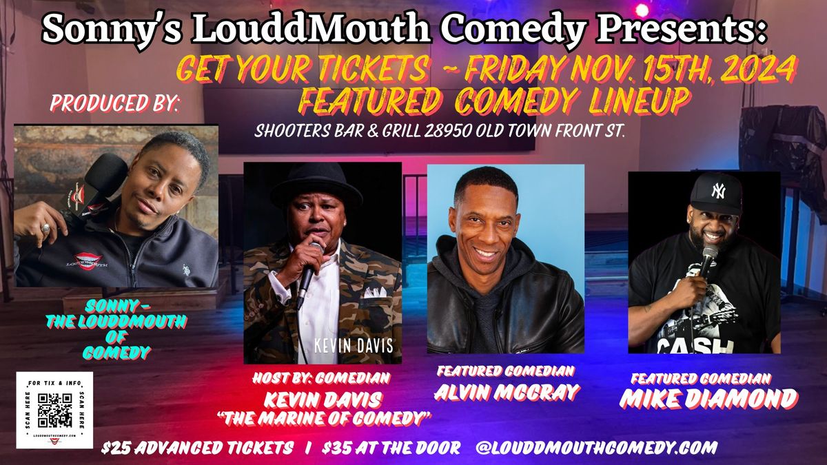 Sonny's LouddMouth Comedy Presents: Komedy & Karaoke at Shooters Temecula