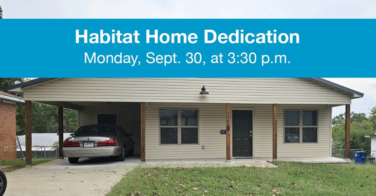 Habitat Home Dedication