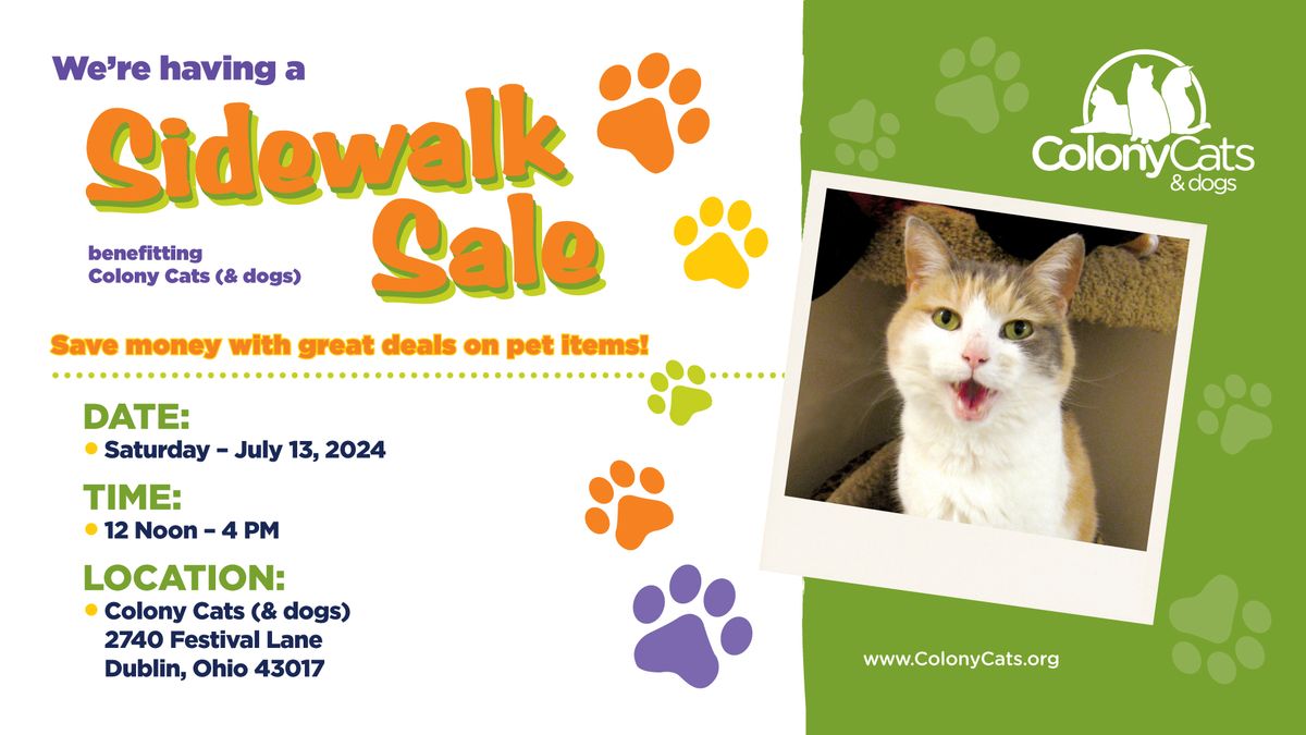 Colony Cats Sidewalk Sale!