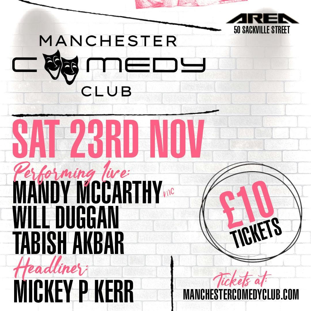 Manchester Comedy Club - Saturday 23rd November