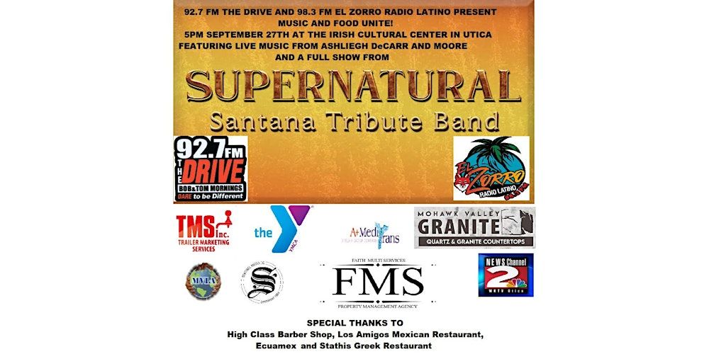 Food and Music Night Unite with Super Natural, a Santana Tribute band