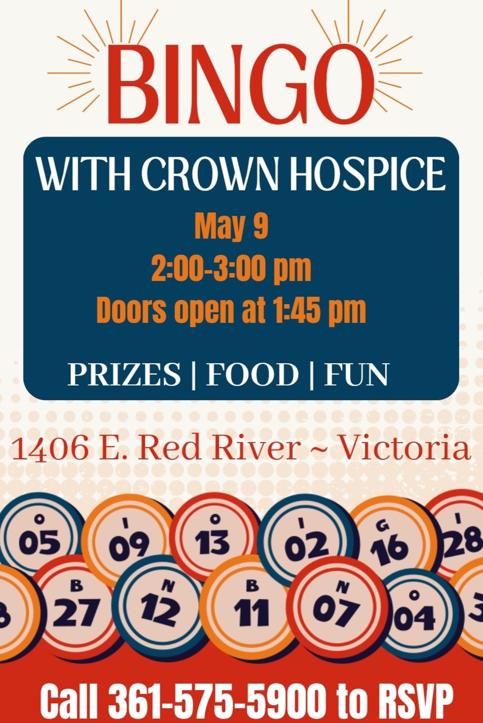 Community Bingo with Crown Hospice 