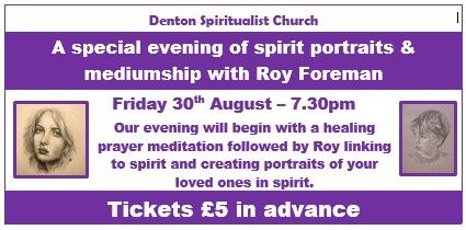 A special evening of spirit portraits & mediumship with Roy Foreman