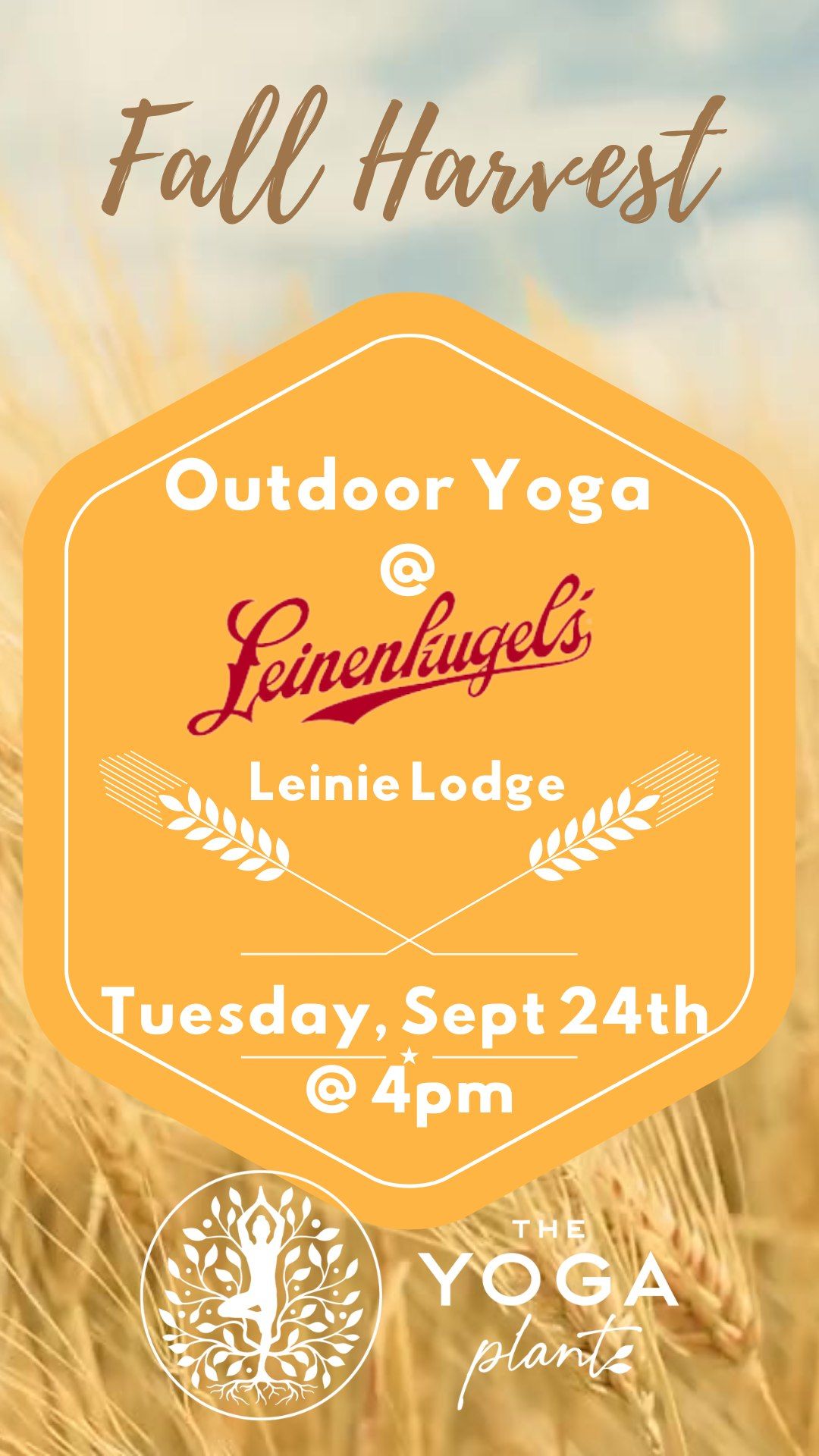 Fall Harvest Outdoor Yoga @ Leinie Lodge