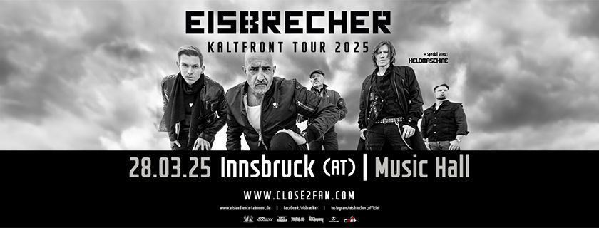 EISBRECHER - Kaltfront Tour 2025 - Music Hall Innsbruck