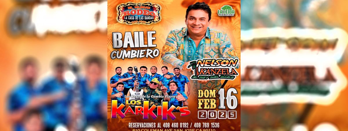 BAILE CUMBIERO CON NELSON KANZELA Y  LOS KARKIK'S