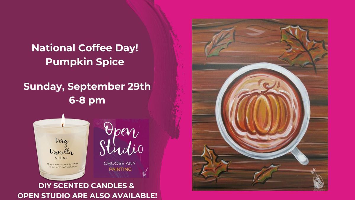 National Coffee Day-Pumpkin Spice-Add a Cold Brew or Fall DIY Scented Candle!