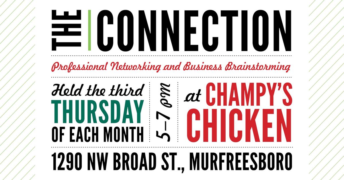 The Connection at Champy\u2019s - 3rd Thursday of each month