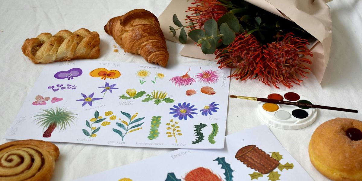 Painting & Pastries - Watercolour Wildflower edition