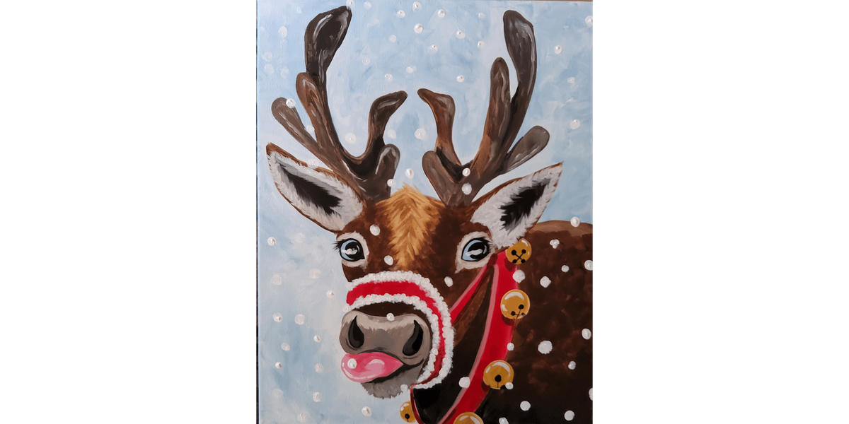 Sassy Reindeer  - Paint and Sip in Orange County | Classpop!\u2122