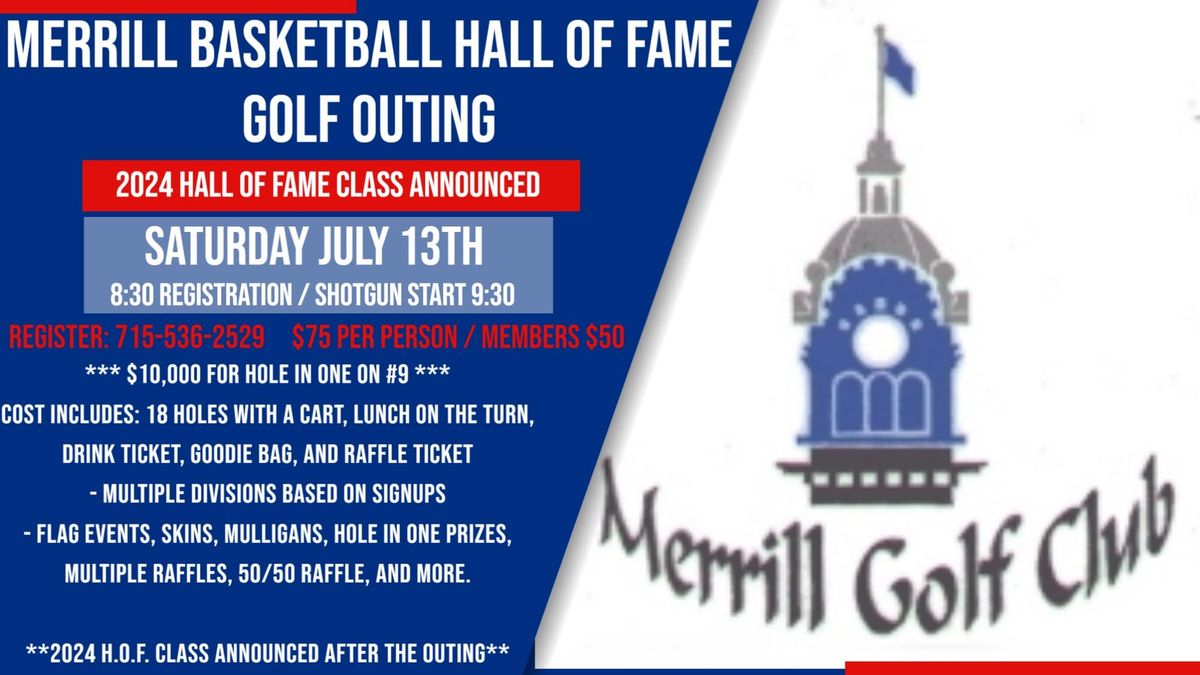 2024 Merrill Basketball H.O.F. Golf Outing