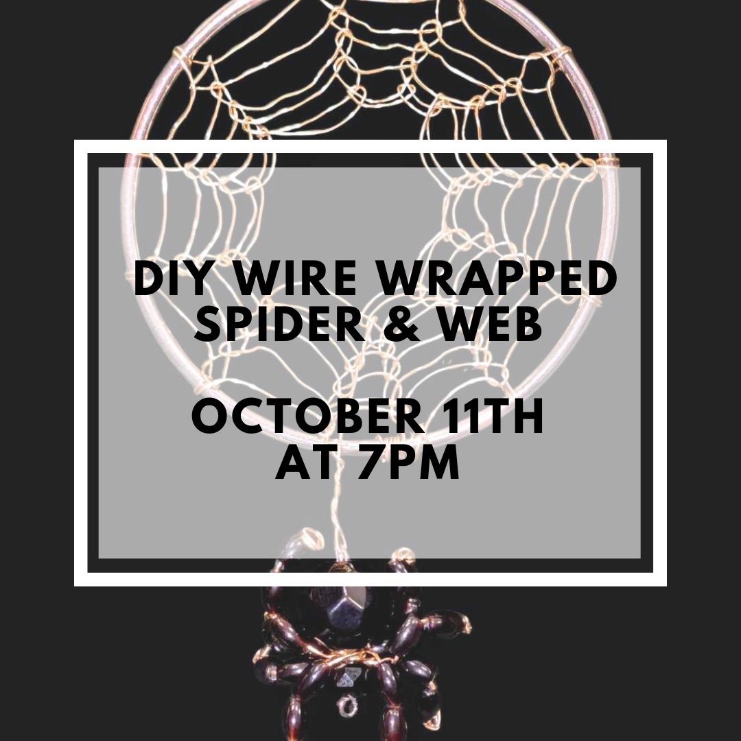 DIY Wire Wrapped Spider and Web