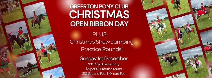 Christmas Open Ribbon Day & SJ Practice Day!