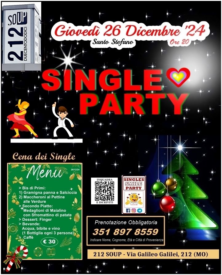 SINGLE PARTY- MODENA 