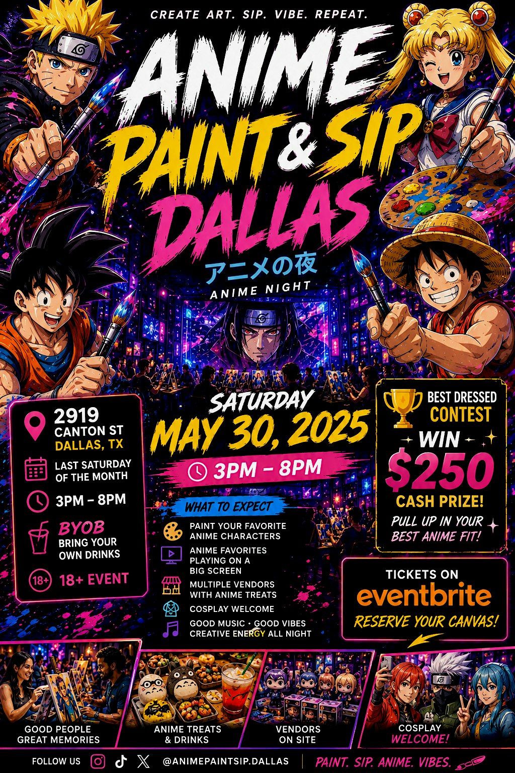 Dallas Anime Paint and Sip