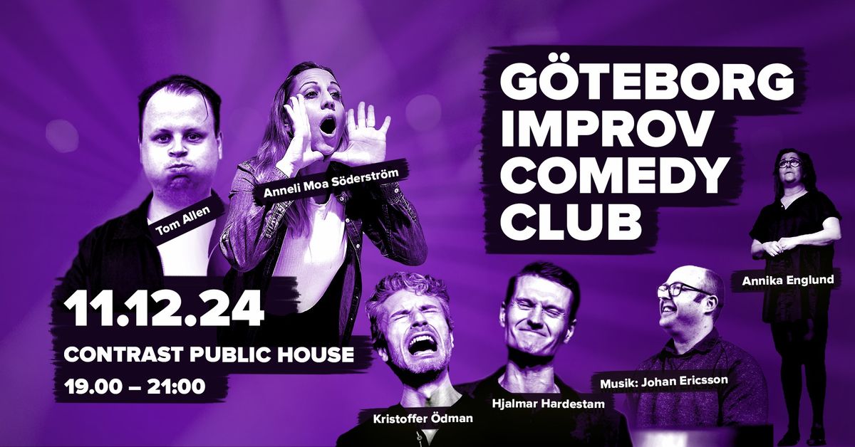 G\u00f6teborg Improv Comedy Club @ Contrast Public House 11.12.24