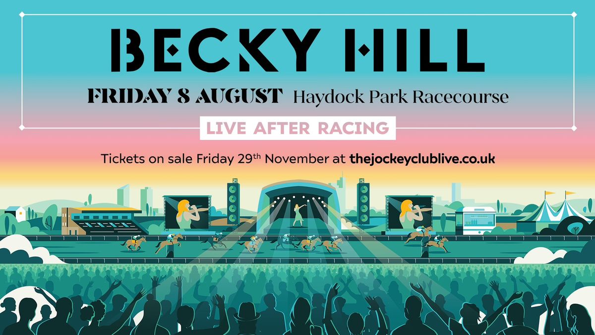 Becky Hill live at Haydock Park Racecourse