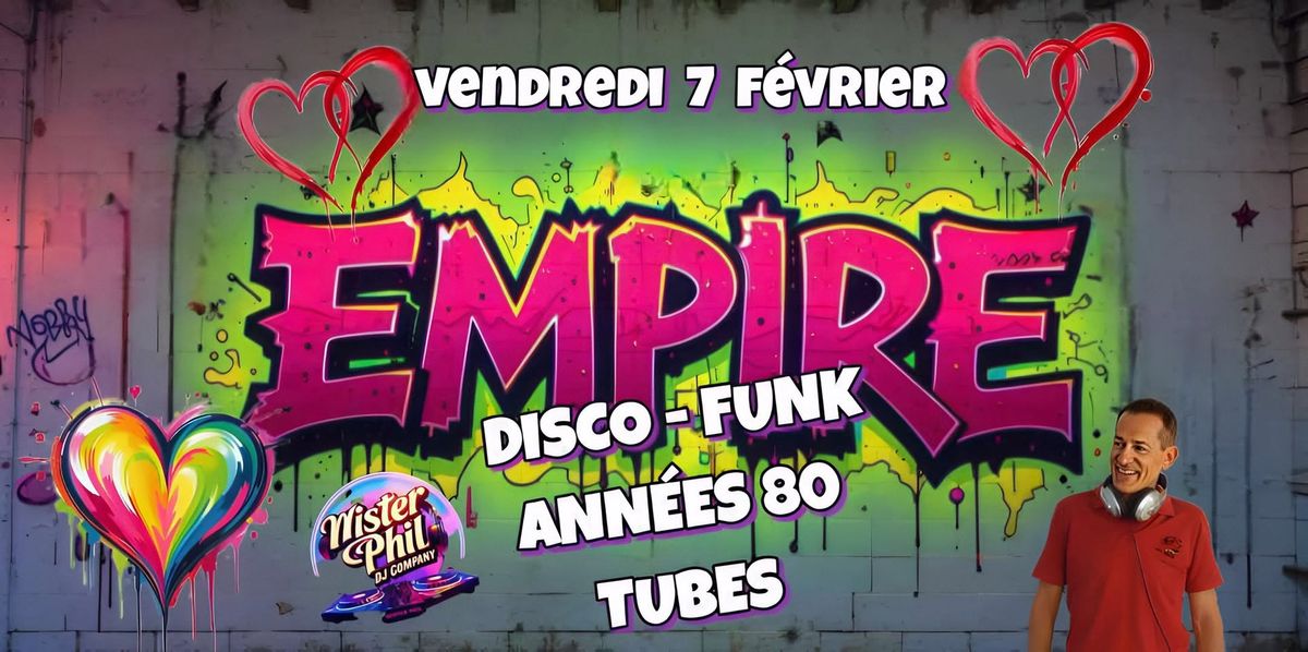 DISCO FUNK ANN\u00c9ES 80 \u00e0 l'Empire by Mister Phil 