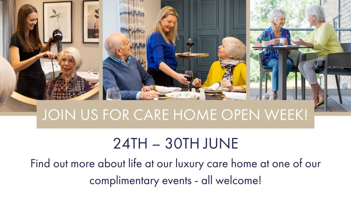 Care Home Open Week at Cofton Park Manor