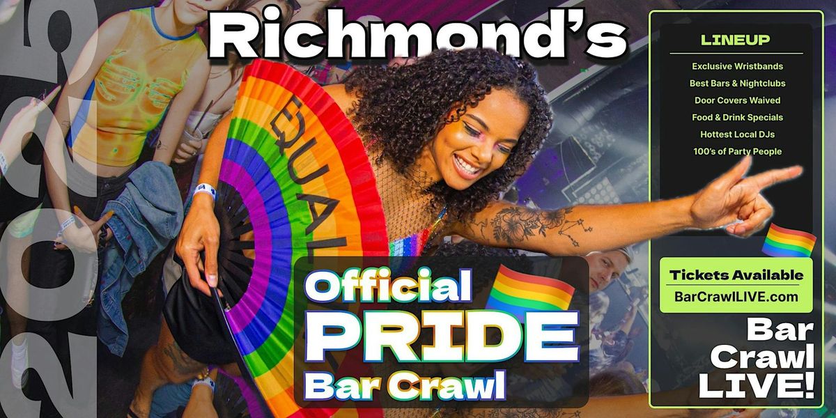 2025 Official Pride Bar Crawl Richmond LGBTQ Bar Event Bar Crawl LIVE