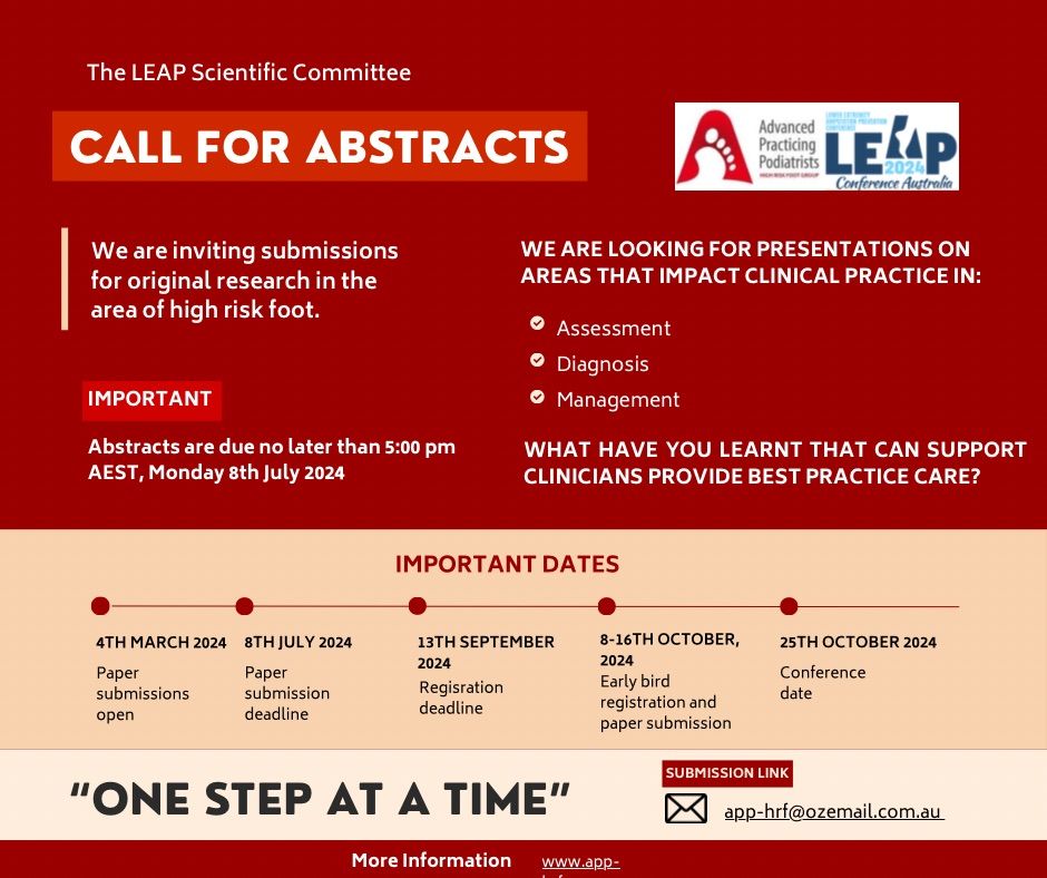 Abstract submissions for LEAP24
