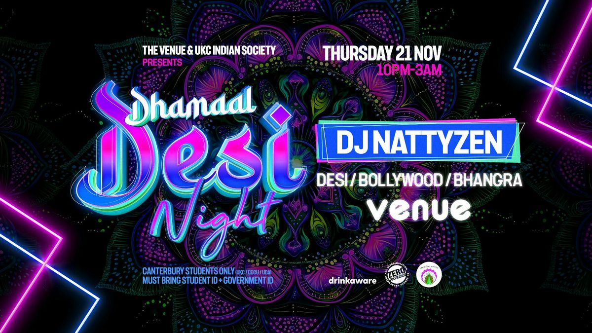 DHAMAAL DESI NIGHT - CANTERBURY