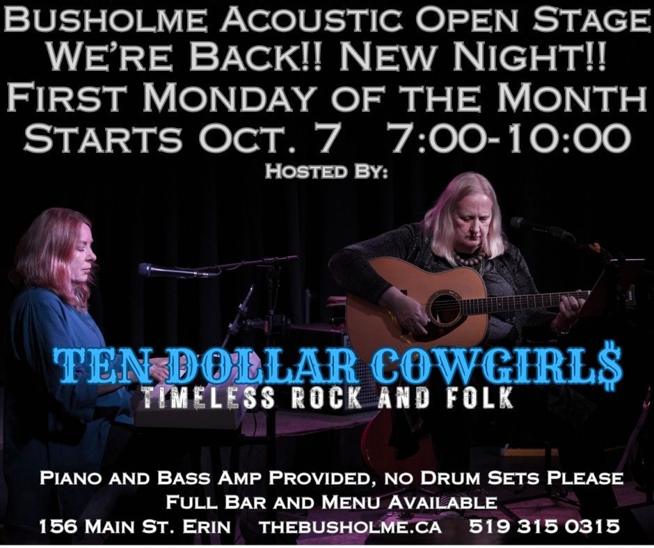 Acoustic Open Mic hosted by The Ten Dollar Cowgirls