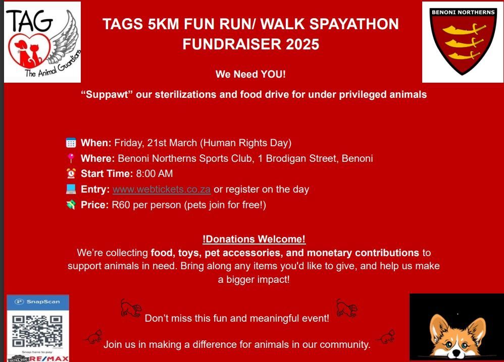 TAGS 5KM FUN RUN\/ WALK FUNDRAISER 