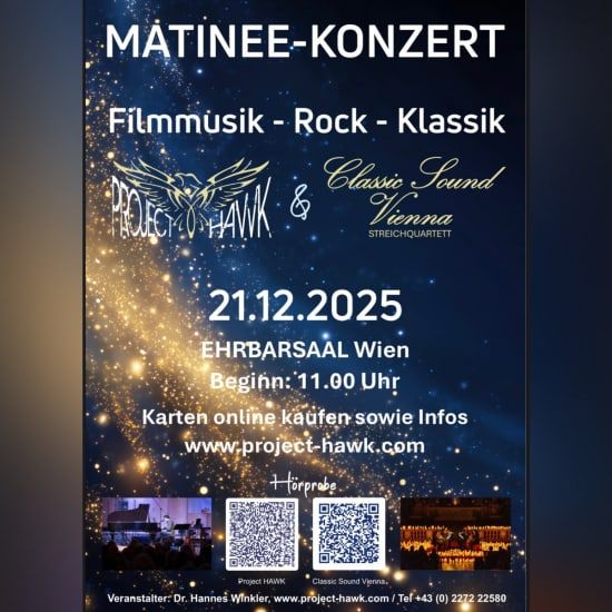 Vienna Christmas Matinee \u2013 Project HAWK & Classic Sound Vienna