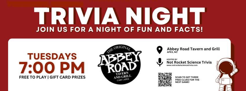 Abbey Road Tavern Apex Trivia Night