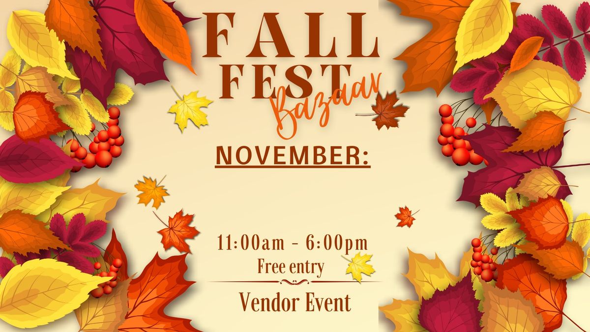 Fall Fest Bazaar