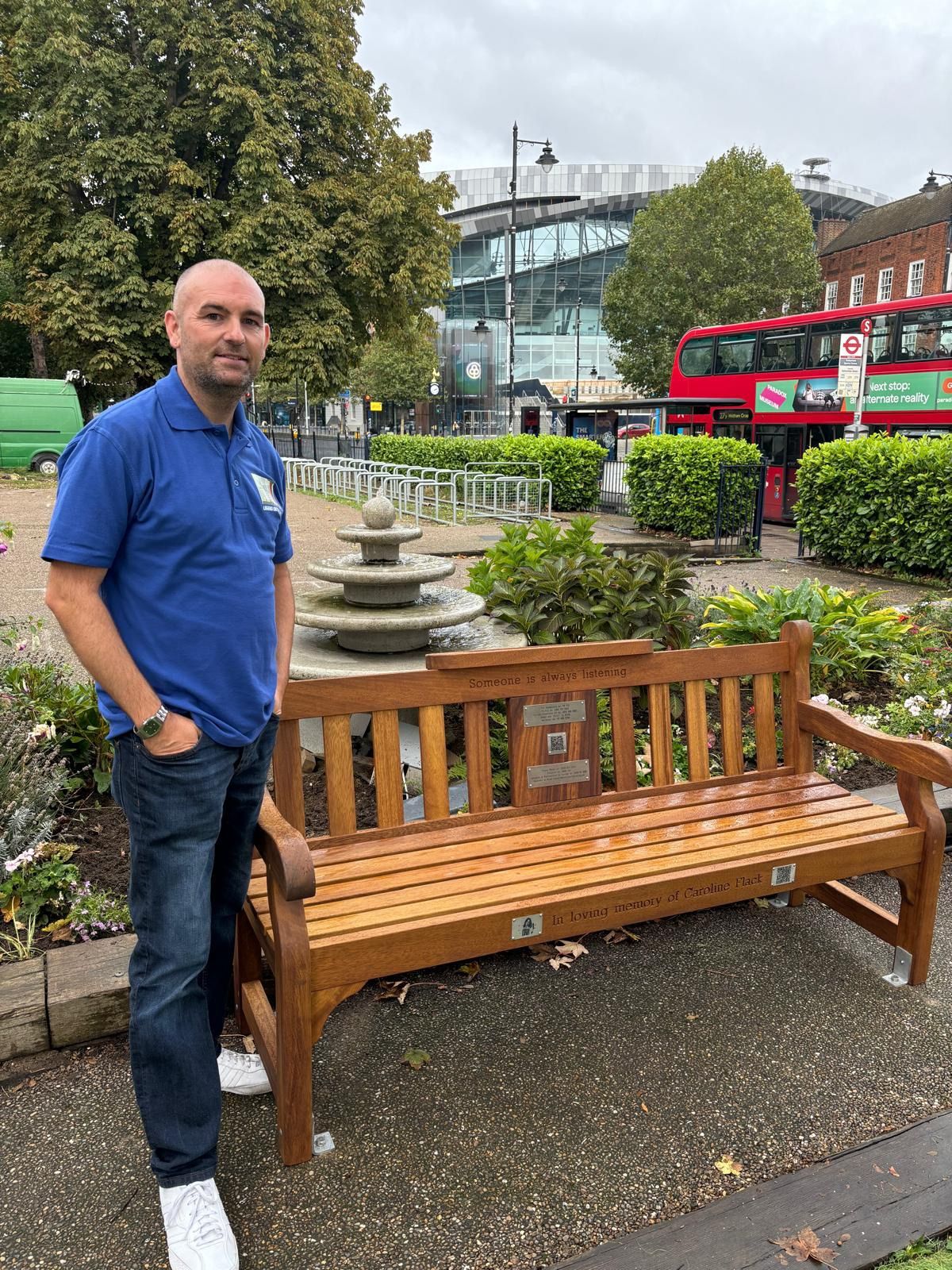 Legend on the Bench reveal at Wainscott Rec 