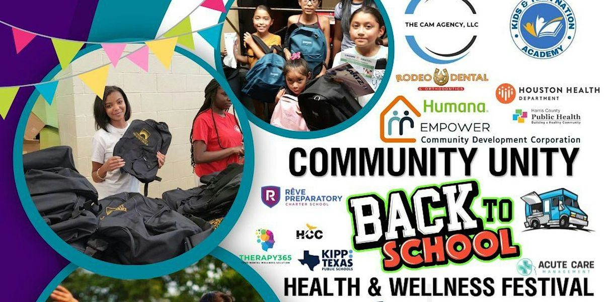 Community Unity Back To School Health and Wellness Festival,