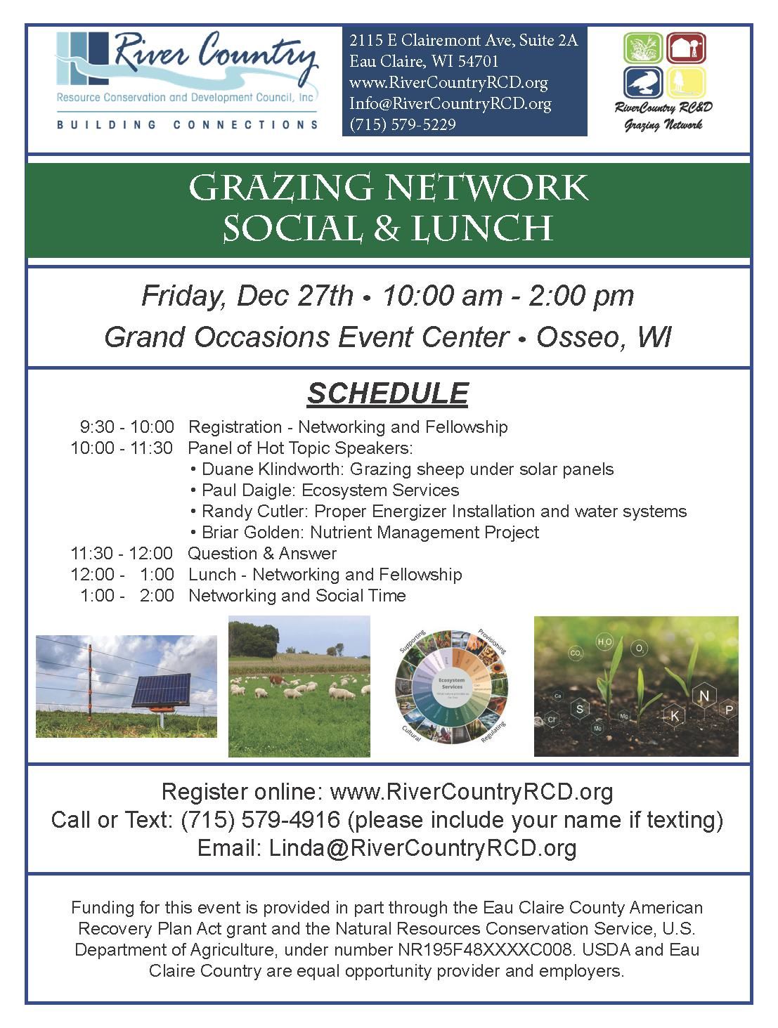 River Country Grazing Network Social and Luncheon