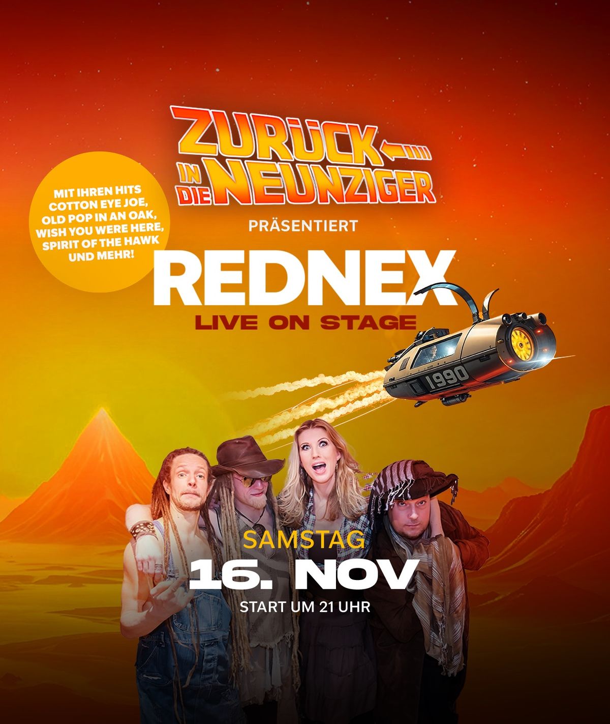 Zur\u00fcck in die 90er - REDNEX Live on Stage