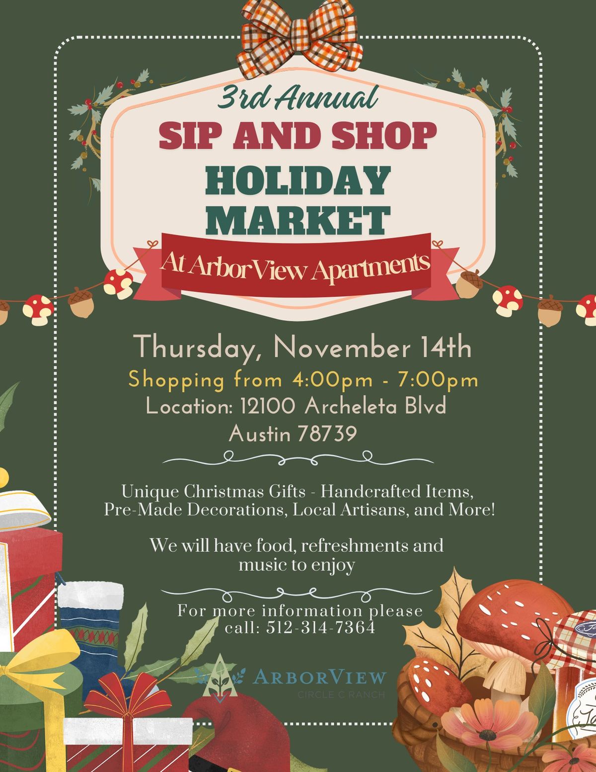 Sip and Shop Holiday Market 