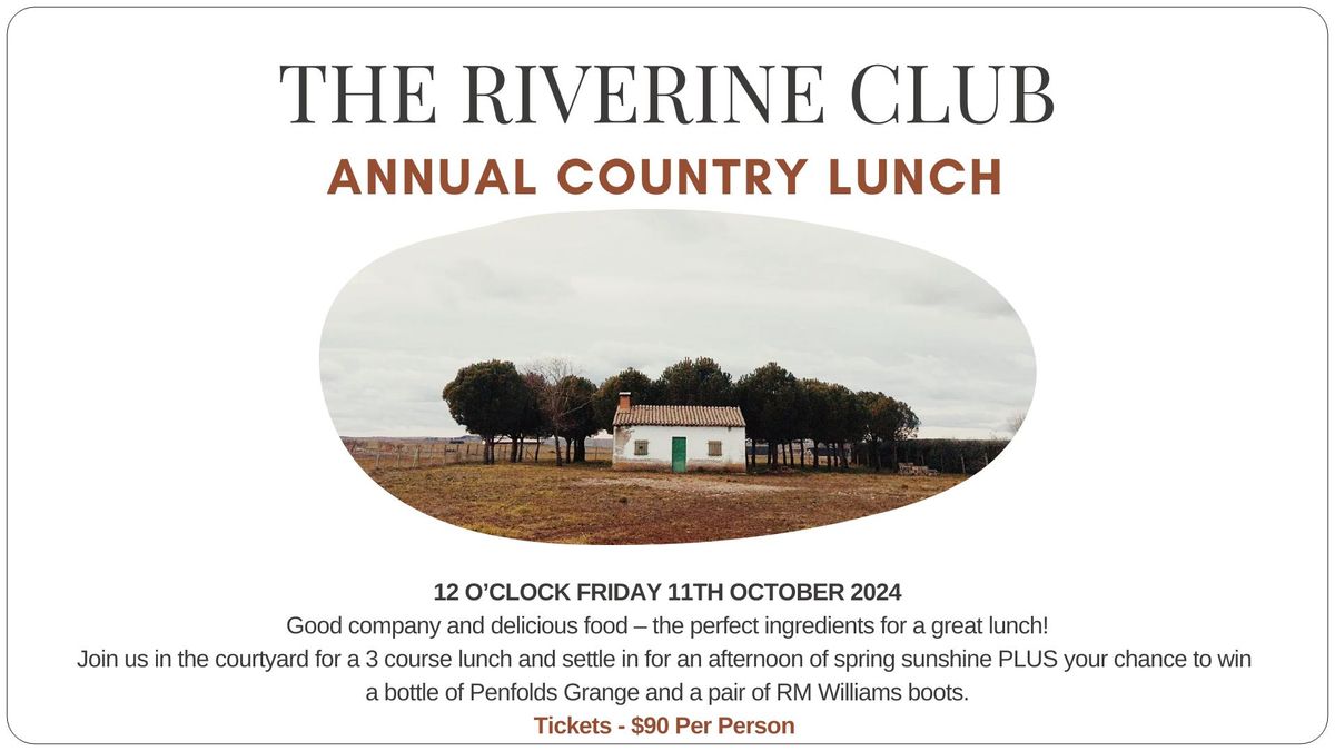 The Riverine Club Annual Country Lunch