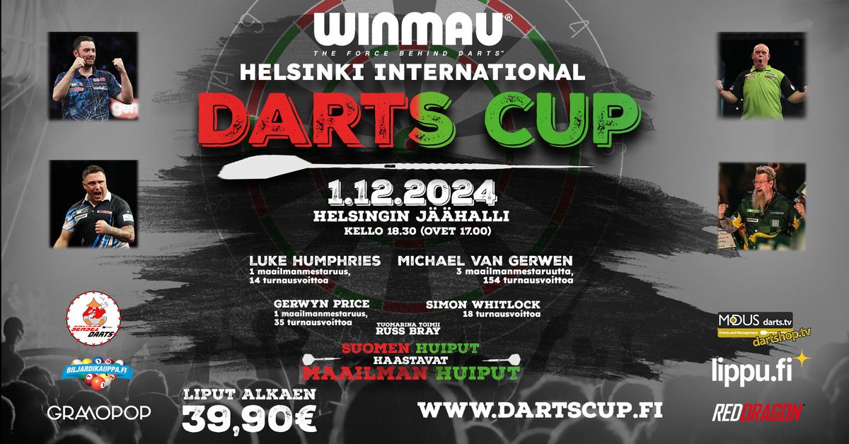 Helsinki International Darts Cup \/\/ 1.12.2024 Helsingin j\u00e4\u00e4halli